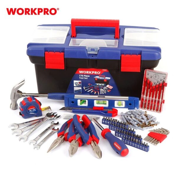 170 Pc Home Tool Set In Plastic Box