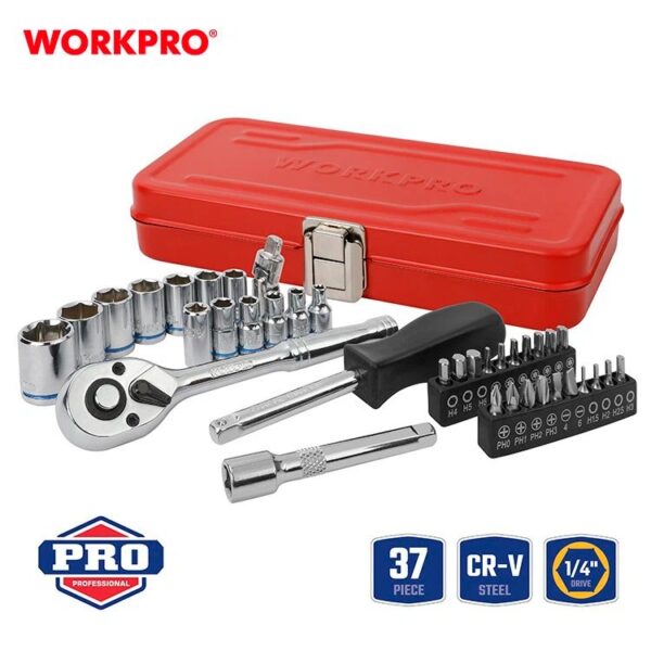 37 Pc 1/4" Dr. Socket Set